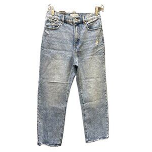 LOFT Jeans Made And Loved Women’s Size 2 Waist 26 Light Blue Distress Straight
